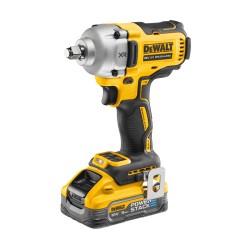 18 V XR Bezszczotkowy klucz udarowy z kowadełkiem i pierścieniem mocującym 1/2" — 2 X akumulator 5Ah POWERSTACK