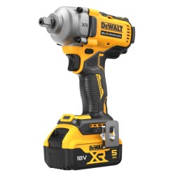 18V XR bezszczotkowy klucz udarowy 1/2" z mocowaniem zapadkowo-kołkowym - 2 X 5AH