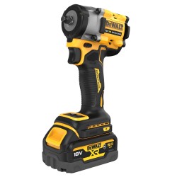 Bezszczotkowy kompaktowy klucz udarowy  3/8” z pierścieniem mocującym 18V XR - 2 x akumulator 5Ah Automotive