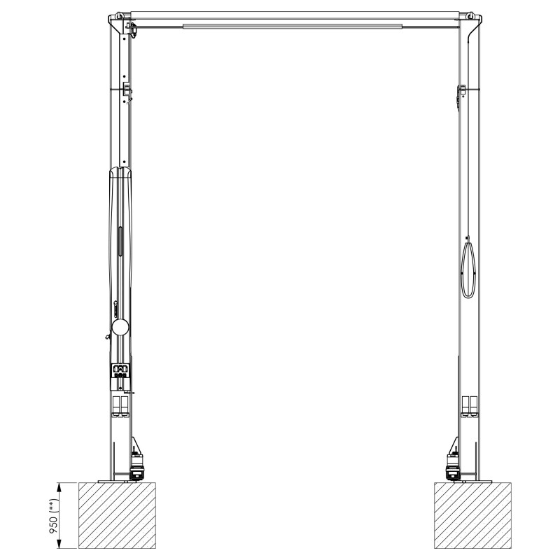 Podnośnik dwukolumnowy AMI 5,5 VAN
