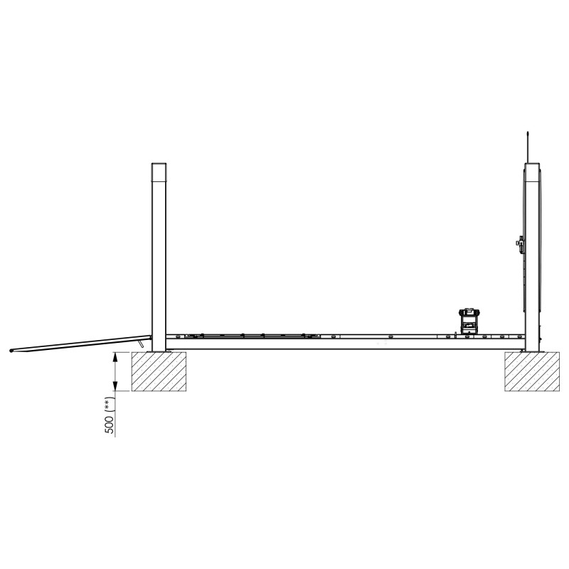 Podnośnik czterokolumnowy AMI  5,5 N-WAY